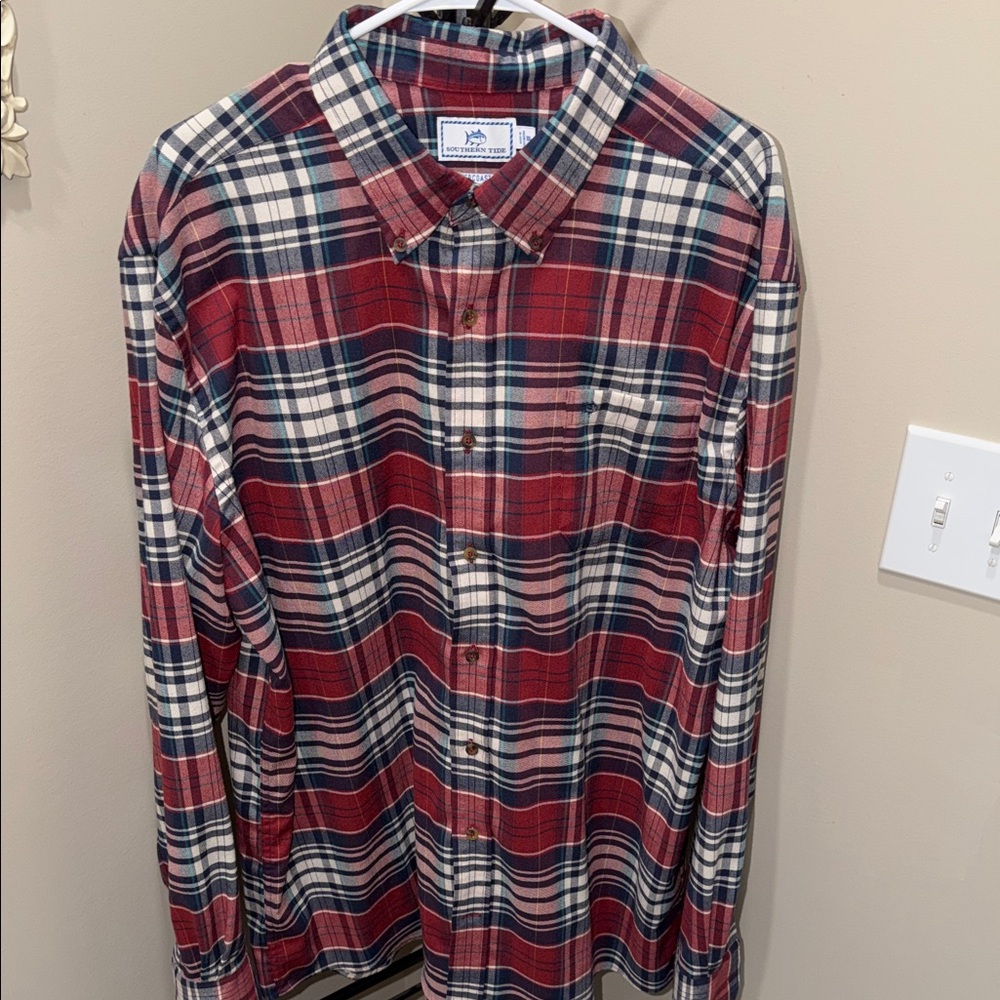 Southern Tide Multicolor Plaid Button-Down Shirt
